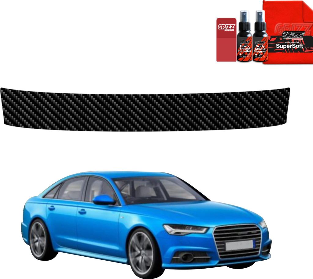 Kohlenstoff Schutzfolie Grizz Protector für Ladekante - Audi A6 C7 Sedan Facelifting (2014-2018)