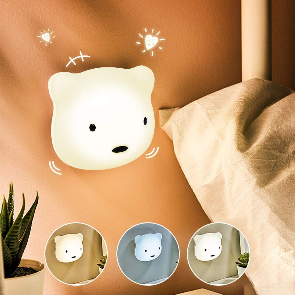 LED Nachtlicht für Kinder Nachtleuchte Baby Lampe für Schlafzimmer mit USB 