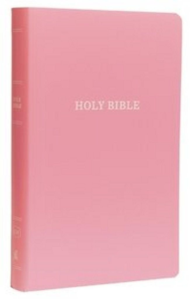 KJV, Gift and Award Bible, Imitation Leather, Pink, Red Letter Edition