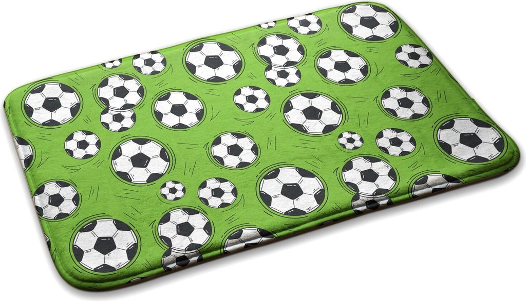 Kinderteppich Schlafzimmer Modern - 75 cm x 45 cm - Fußball