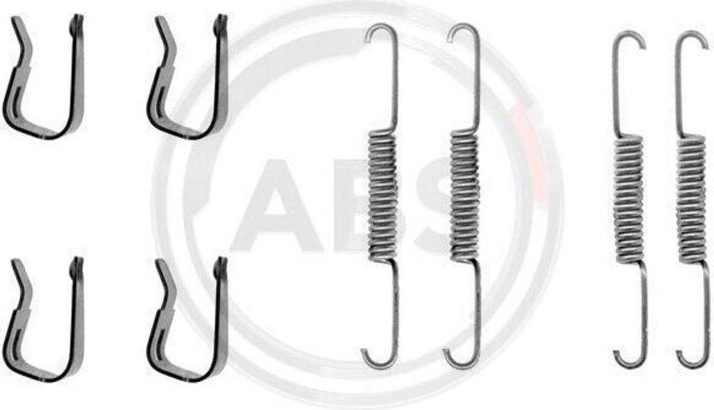 A.B.S. Zubehörsatz Bremsbacken 0595Q Hinten für RENAULT 4 (112) 0,09kg