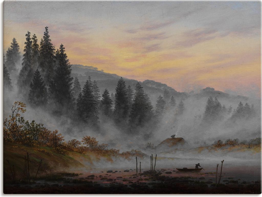 ARTland Leinwandbild Der Morgen Größe: 120x90 cm