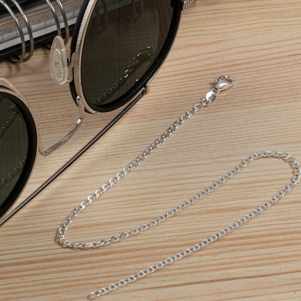925 STERLINGSILBER HERREN RANDSTEIN ARMBANDKETTE 18 MM 82GR