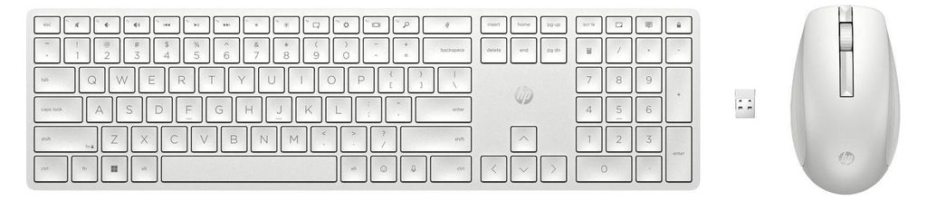 Tastiera e mouse wireless HP 650, dimensioni complete Immagine del prodotto 
