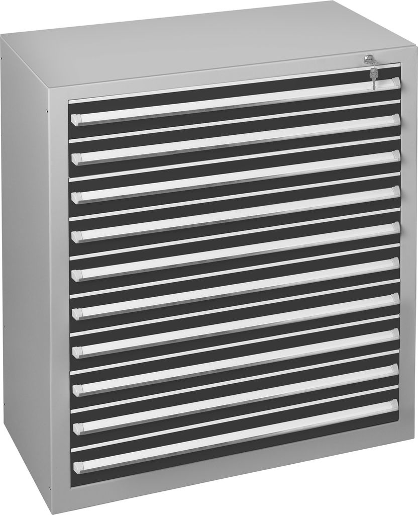 SCHULTE Schubladenblock 36318 110cm 10Schübe lgr/sw
