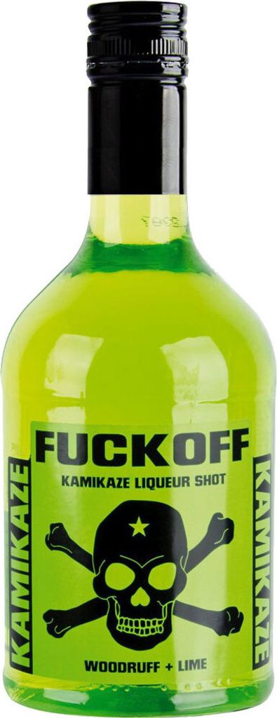 Krugmann Fuck Off Kamikaze Waldmeister Limetten Likör 15 % Produktbild 