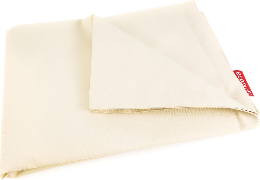 Ecopuf - Sitzsack Bezug ohne Füllung, Stzsackbezug 135x170 cm, Polyester Weiß