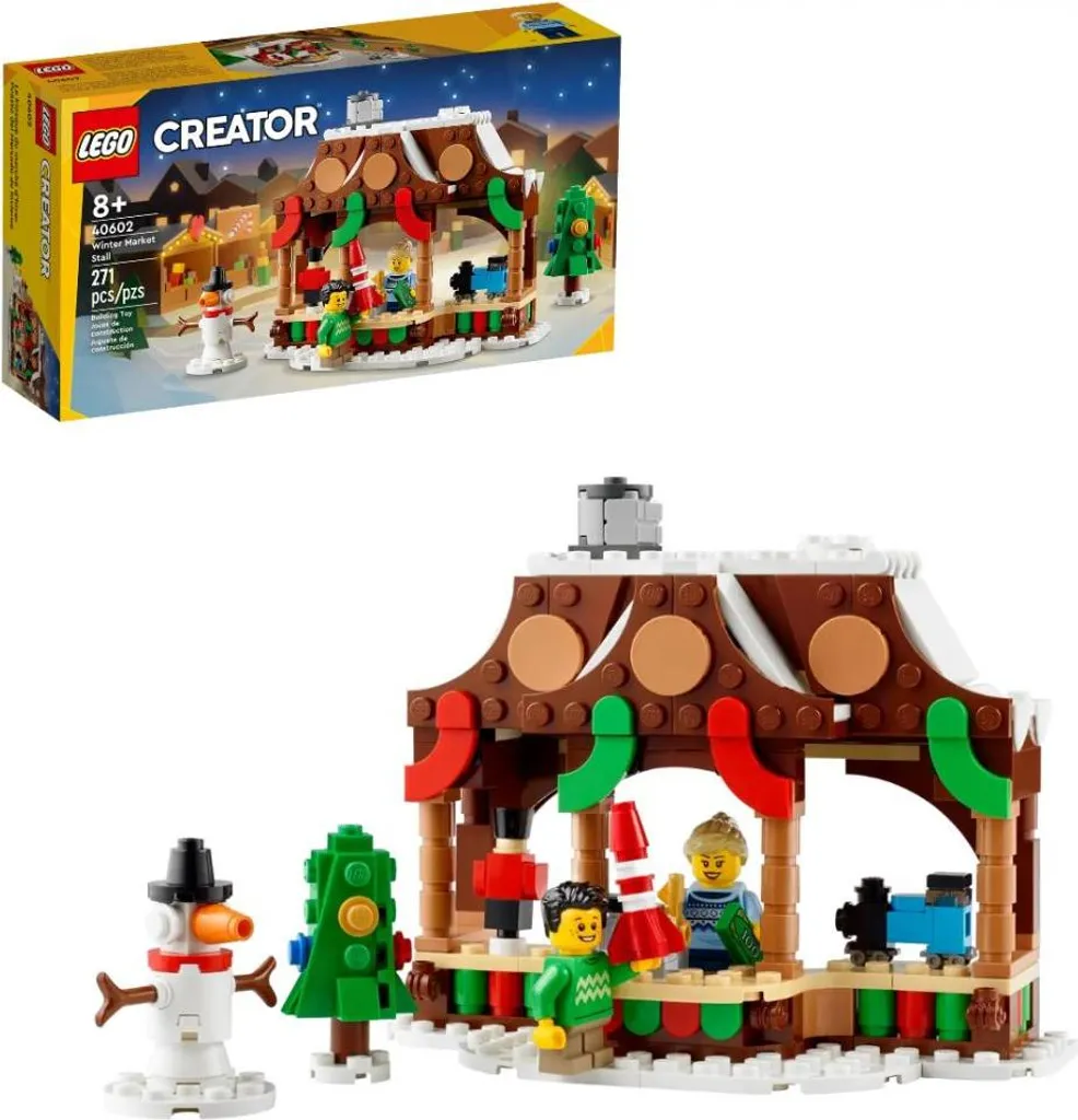 LEGO Creator 40602 Le Stand du Marché de Noël - Set de Construction Fêtes