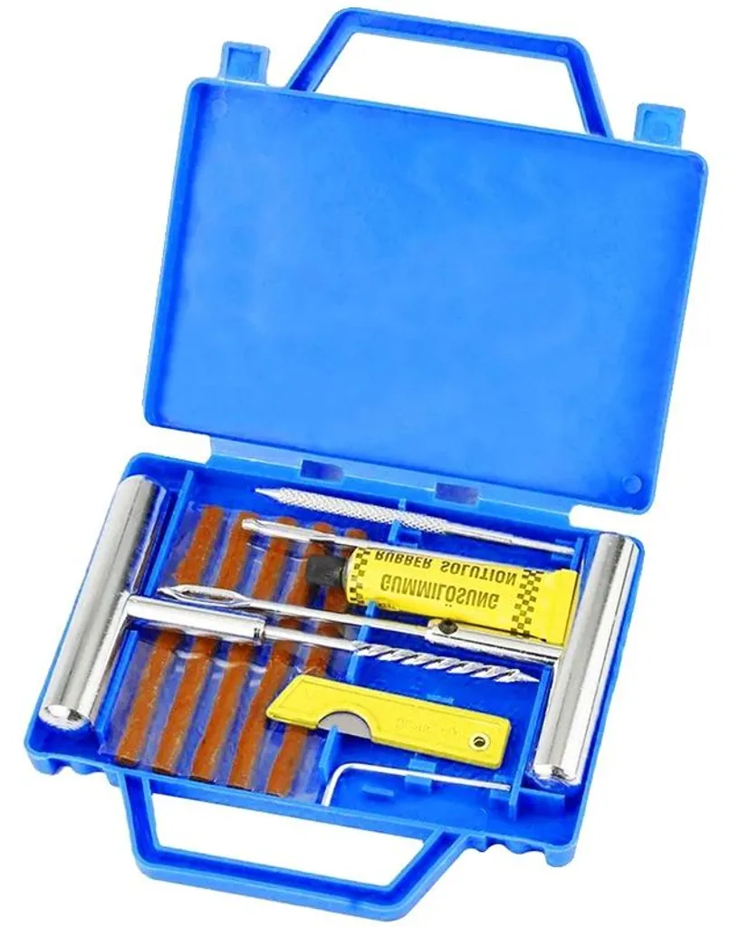 Mallette de secours pour pneus tubeless - Kit de mèche auto 11 pièces