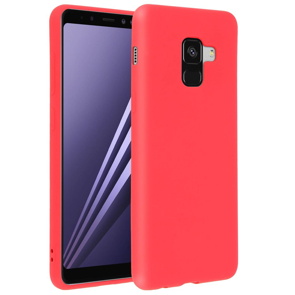 Forcell Samsung Galaxy A8 Soft Touch Silikonhülle, soft case – Pastellrot