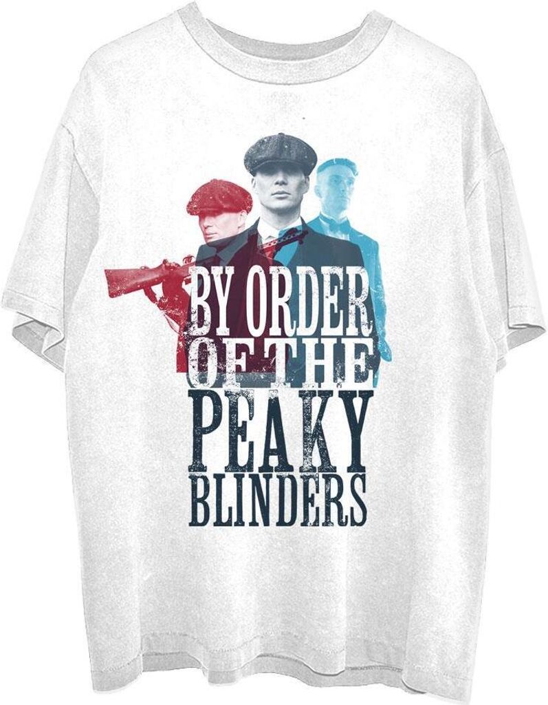 Peaky Blinders - T-Shirt für Herren/Damen Uni RO3058 (L) (Weiß)