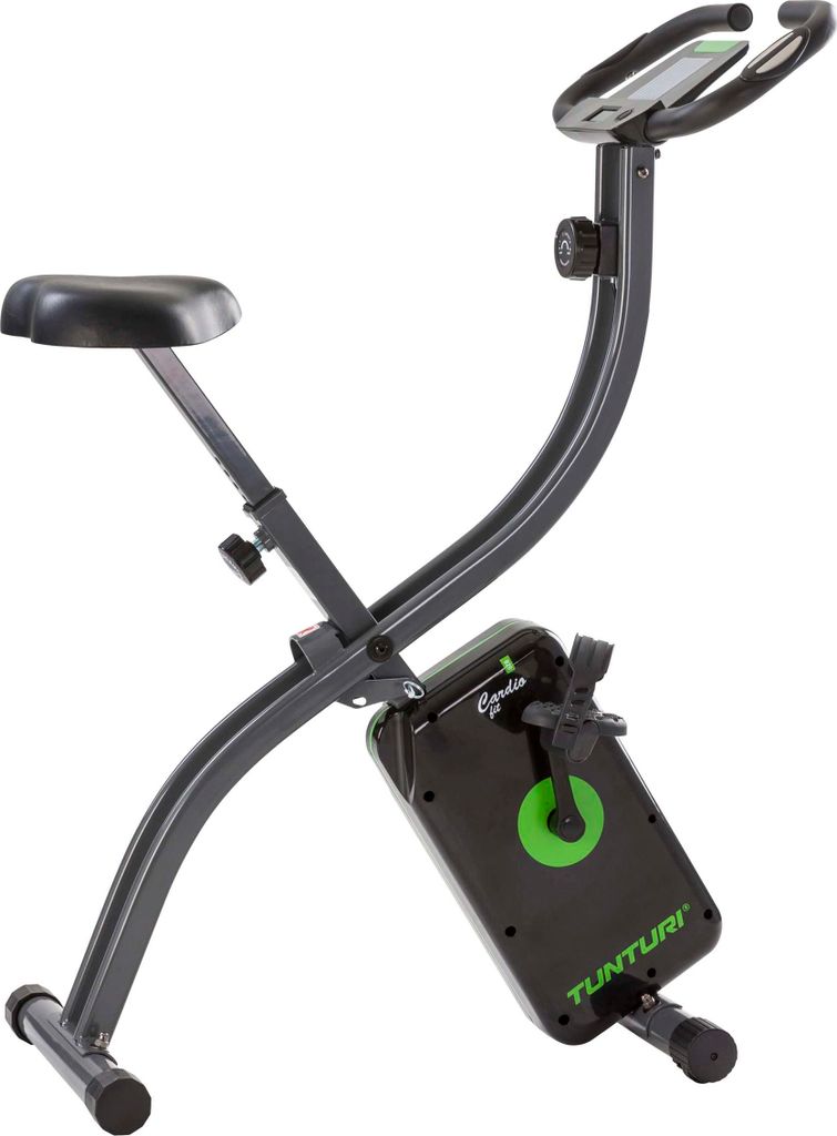 Tunturi Cardio Fit B20 X Bike Heimtrainer Fahrrad klappbar / Fitnessfahrrad / Hometrainer Fahrrad Trainer mit LCD-Bildschirmanzeige und Tablethalte...