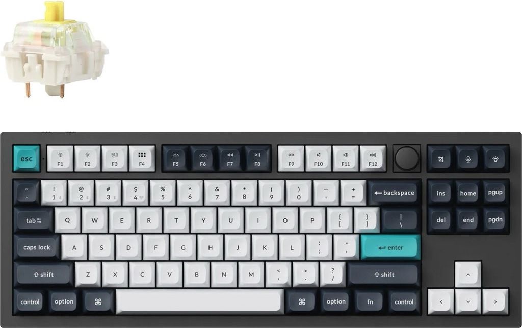 Keychron Q3 Max, Káblový a bezdrôtový, USB + RF Wireless + Obrázok produktu 