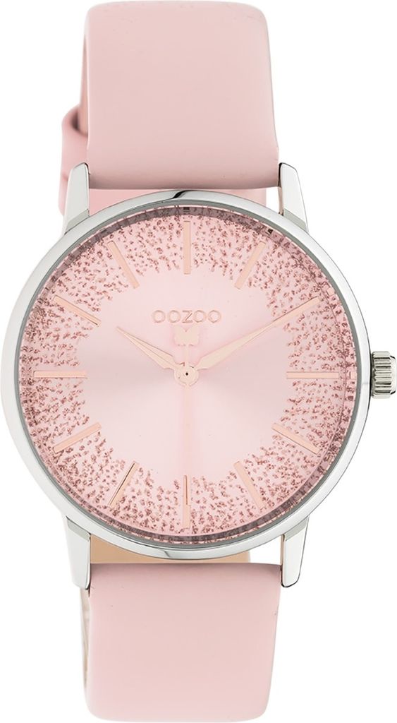 Oozoo Armbanduhr rosa Leder C10932 Timepieces Damen Analog-Quarzuhr UOC10932