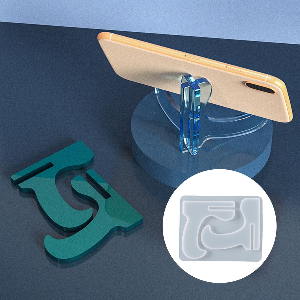 DIY Craft Handy Stand form Nicht-Stick Schnellkanal-Defloiting Easy Clean Clean Casting Tool wiederverwendbares Epoxidharzgussschimmel für Geschenk