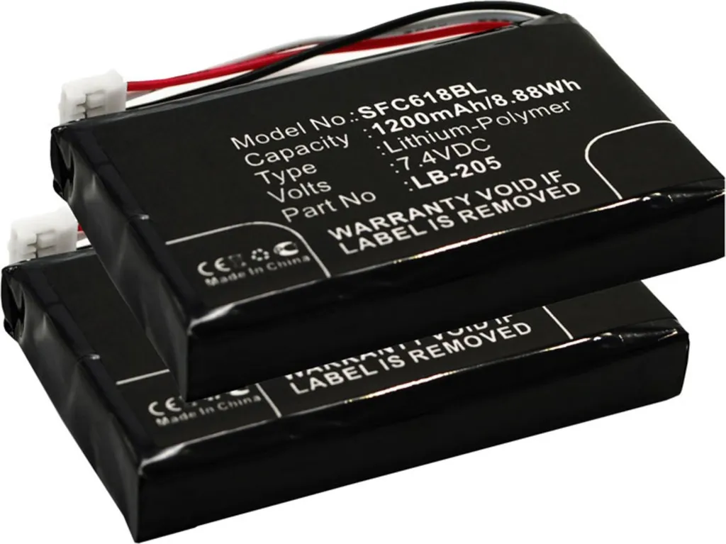 Remplacer Batterie Safescan 6185 - Lot de 2 pour Terminal TPE 131-0477