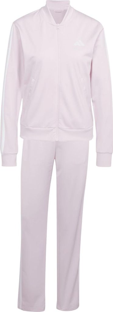 adidas Trainingsanzug für Damen im 3 Streifen Design, Farbe:Pink, Größe:L