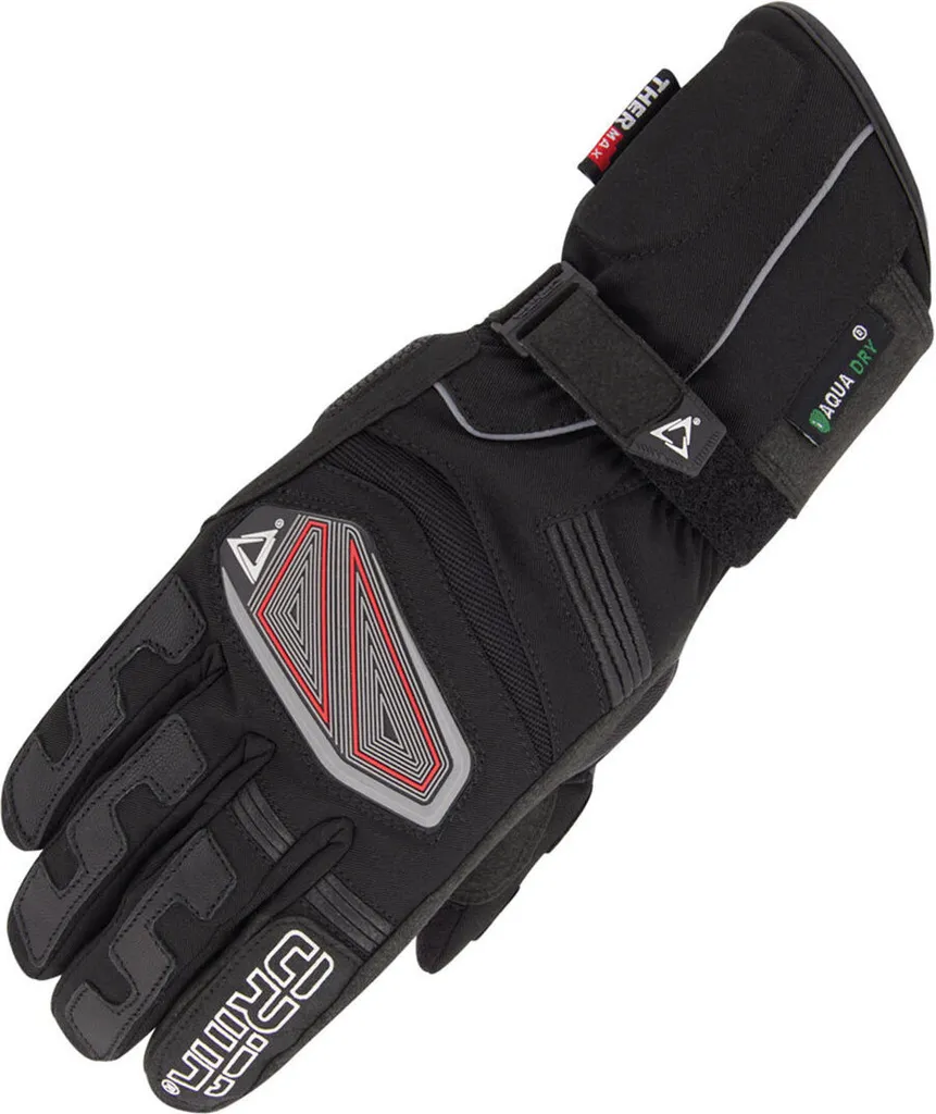 Gants moto étanches Orina Omega Noir Taille XS pour une protection totale