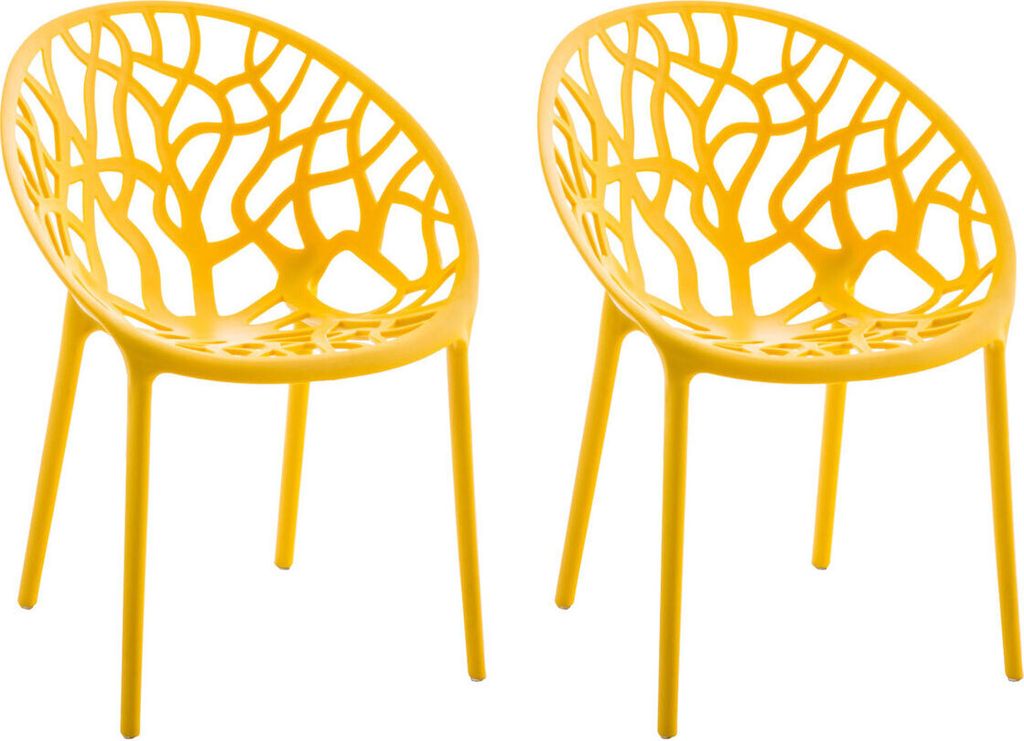 CLP 2er Set Gartenstuhl Hope, Modernes Design, Wetterfest, Produktbild 
