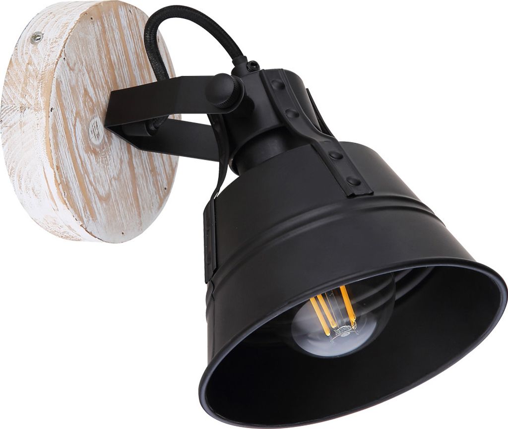 GLOBO Wandleuchte Innen Wandlampe Wohnzimmer Schlafzimmer Spot Schwarz 15366S-1
