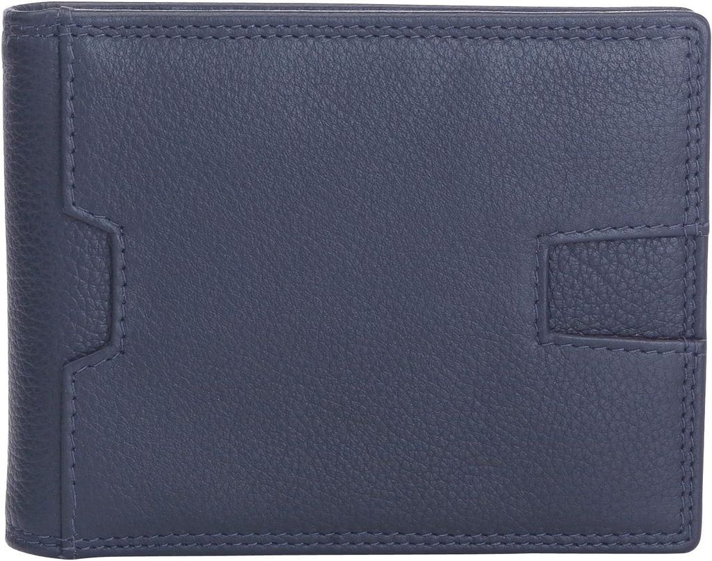 Geldbörse mit Geldklammer aus Echtleder, RFID Schutz, kompaktes Portemonnaie mit Münzfach, Kartenfächern, handgefertigt, 12x9 cm, schlank & modern