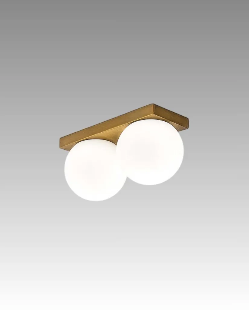 Plafonnier LED 3000K avec Diffuseurs Satinés - Éclairage Confort IP40