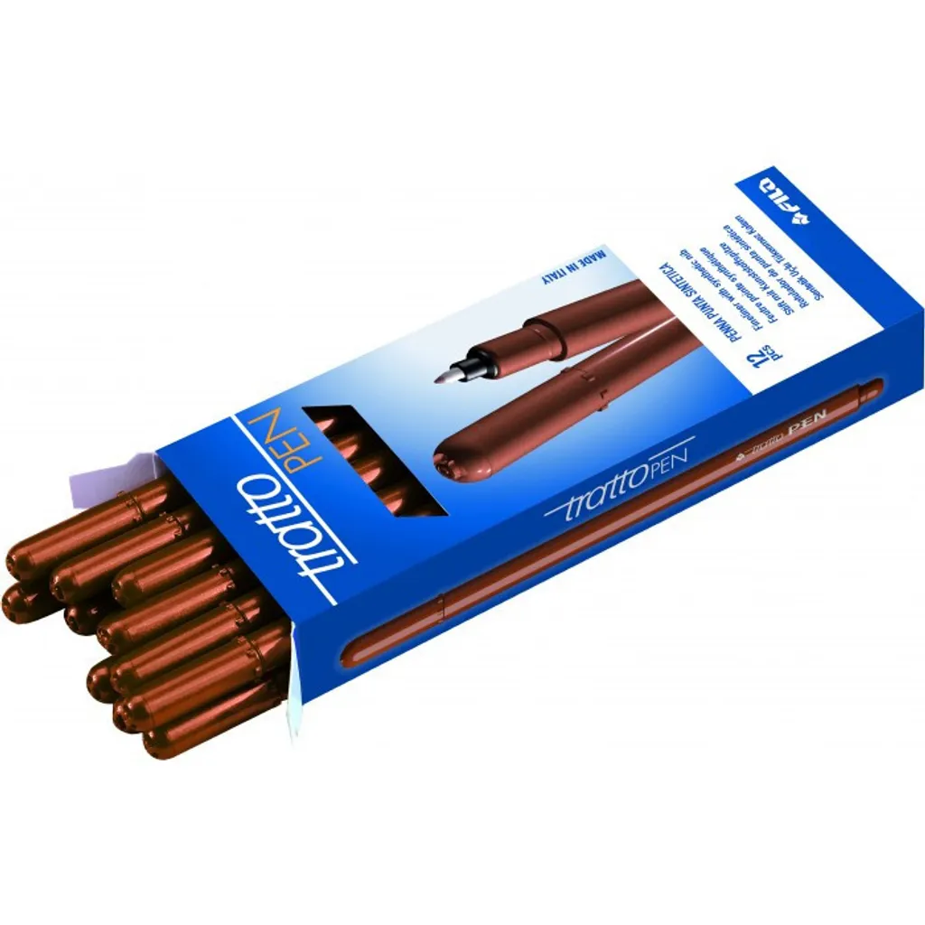 Tratto Pen Marron Lot de 12 pour Notes Professionnelles et Croquis