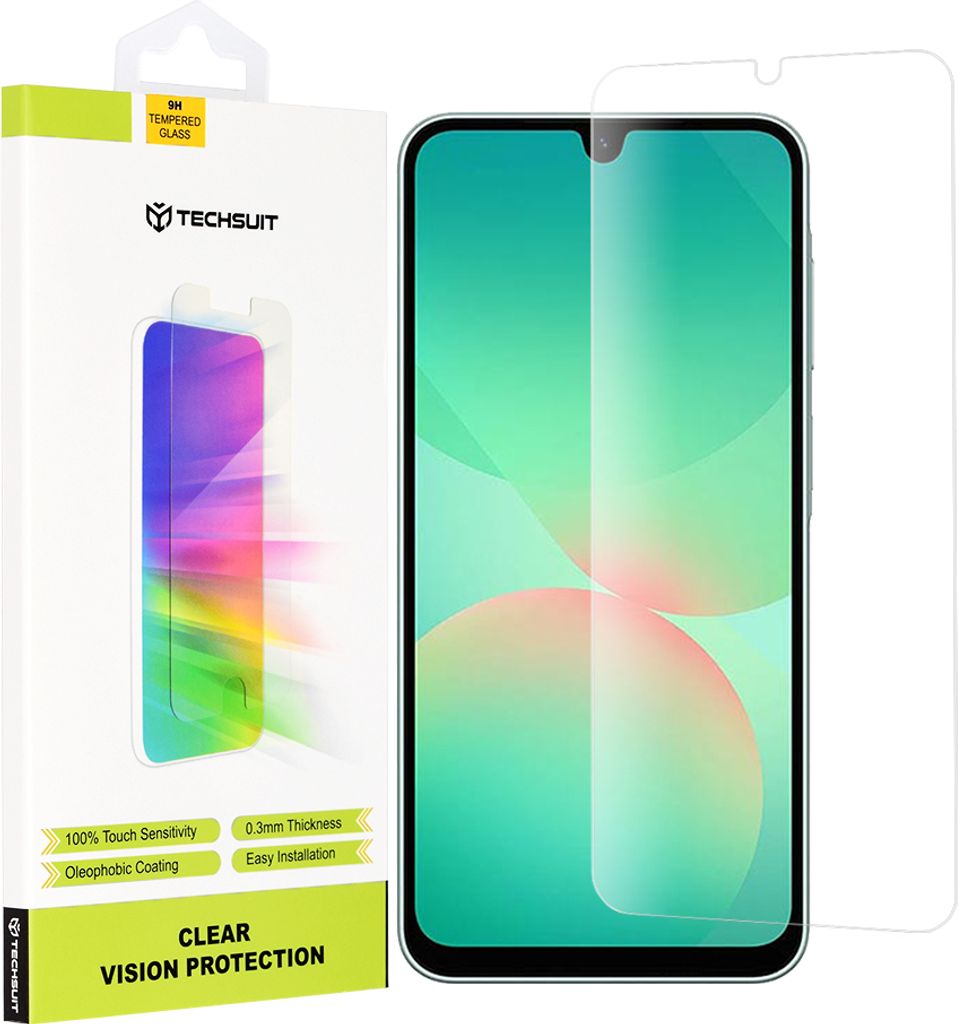 Techsuit Clear Vision Glass Displayschutzfolie fr Samsung Galaxy A26 - Transparent