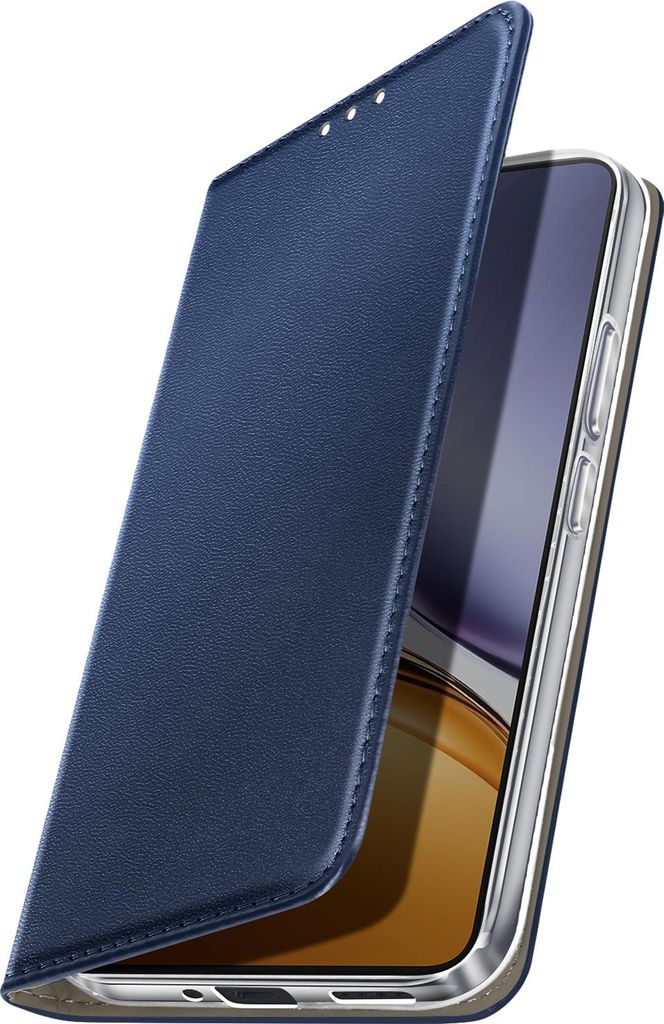 Avizar, Klappetui Realme 14T / P3 mit Kartenfach und Video-Standfunktion, Nachtblau