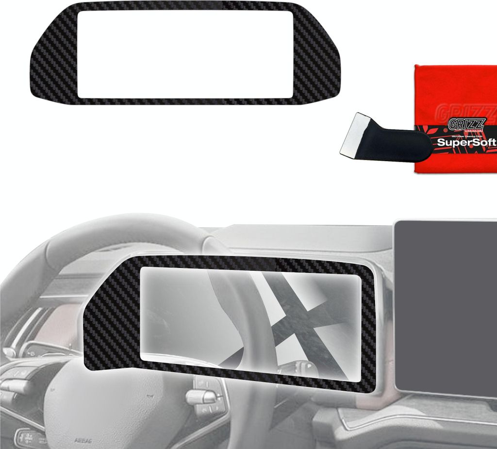 Schutzfolien Grizz Protector für Armaturenbrett - Skoda Kodiaq 2 (2024-2025) Carbon Optik Matt Antifingerprint