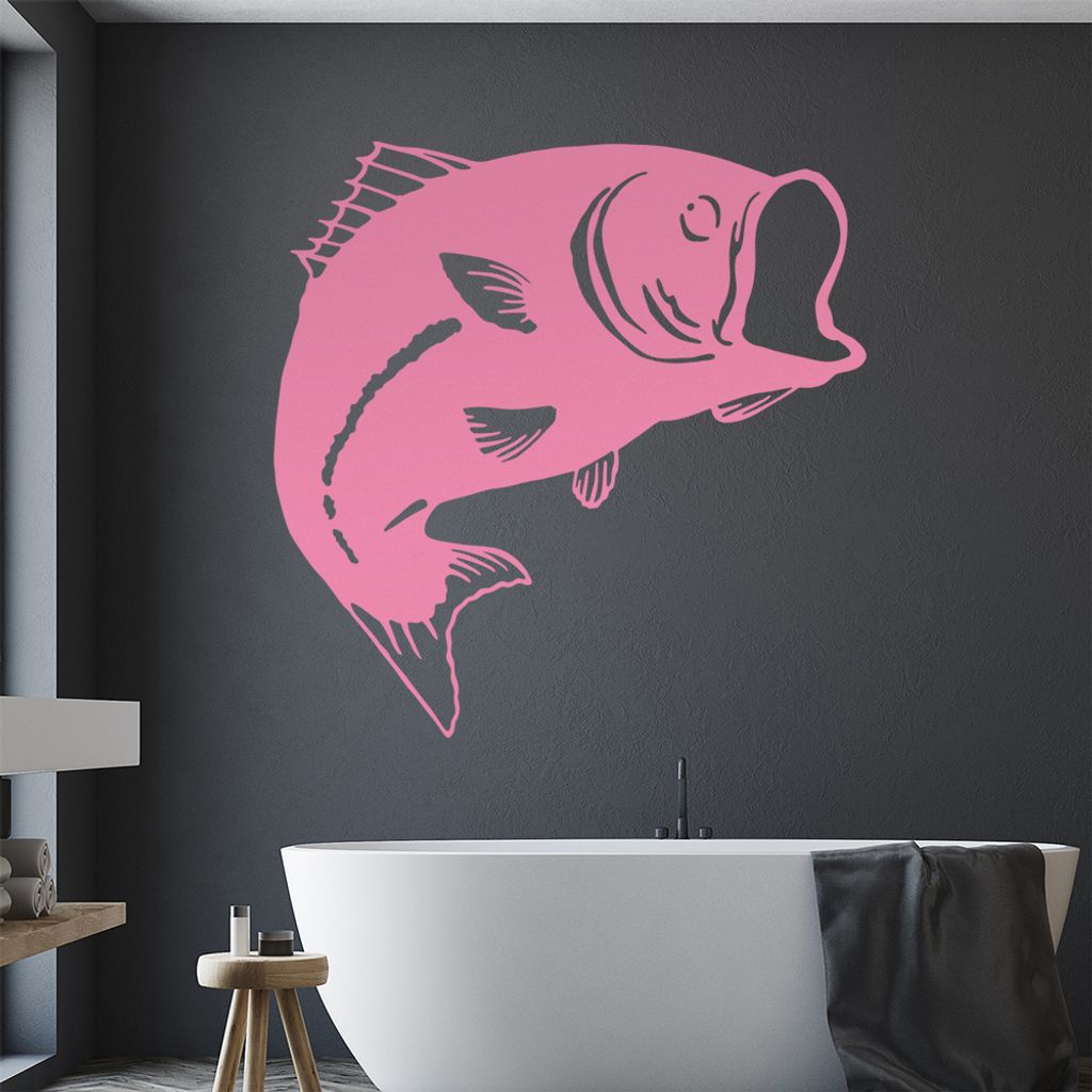 KIWISTAR Karpfen Fisch - Meer Wasser Flossen Schuppen Kiemen Wandtattoo in 6 Größen - Wandaufkleber Wall Sticker - Dekoration, Küche, Wohnzimmer...