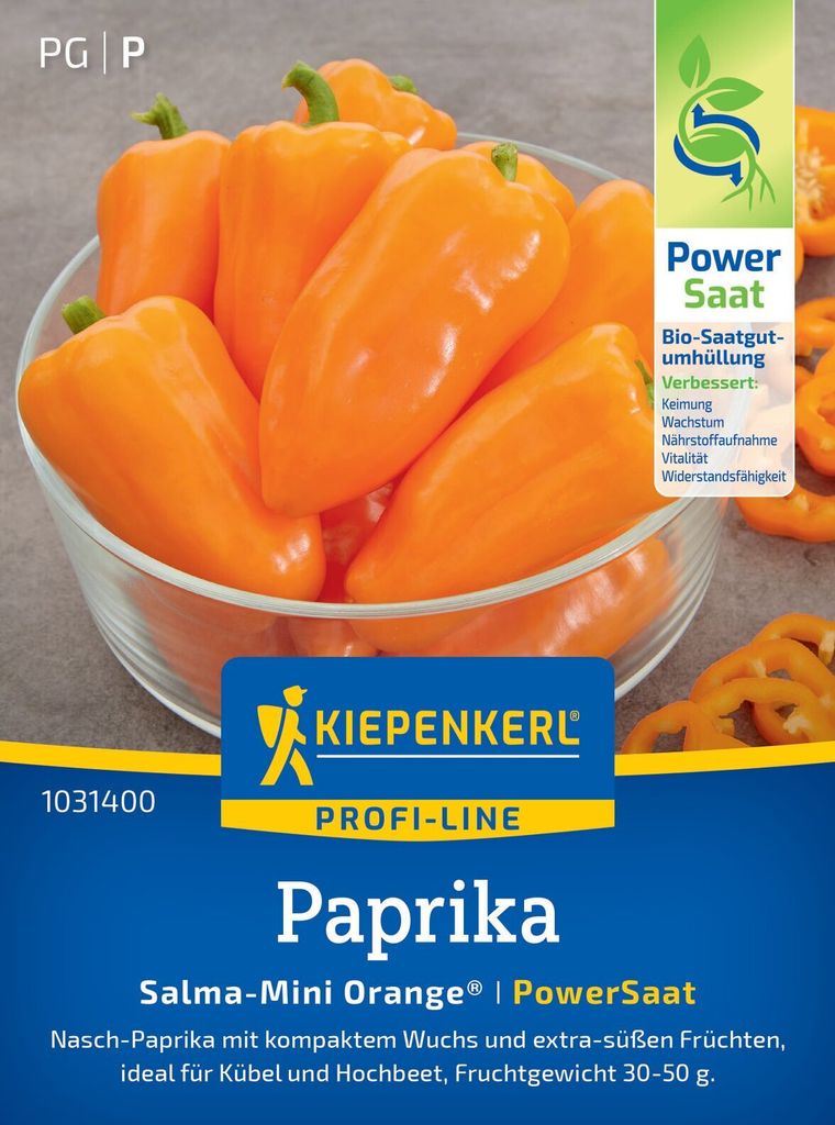 Paprika Salma-Mini Orange F1 (PowerSaat) | Paprikasamen von Kiepenkerl