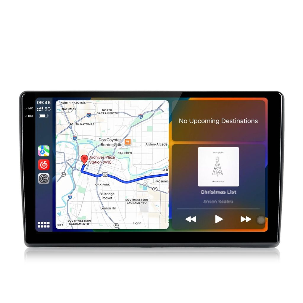 für Fiat Ducato Peugeot Boxer Citroen Jumper 2006-2025 Radio Navigation 9,5 Zoll 2K QLED 6GB/128GB Android kabelloses CarPlay Android Auto 4G LTE DSP