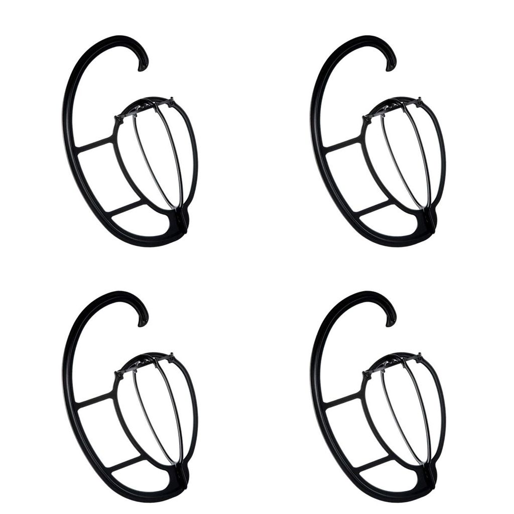 4 Stück Perückenständer mit Haken,Flexibler und Faltbarer Aufbewahrungsständer für Perücken,Wig Stand für kurze und lange Haare