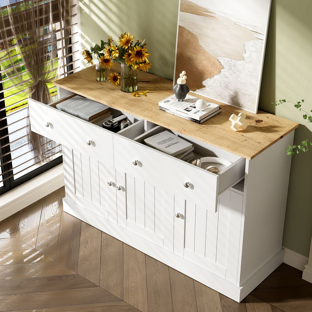 MODFU Kommode Sideboard mit 2 Schubladen und 3