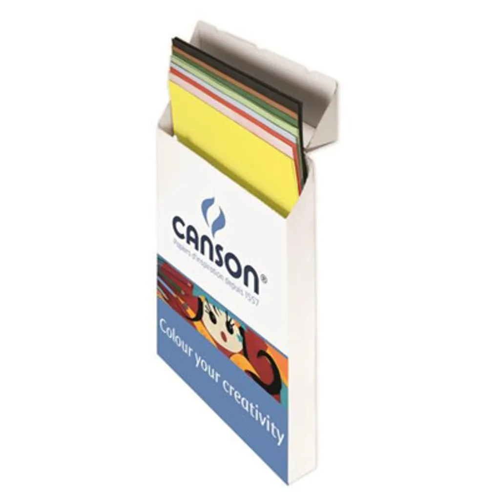 Papier Dessin Couleur Canson Colorline 220g Paquet de 25 Feuilles