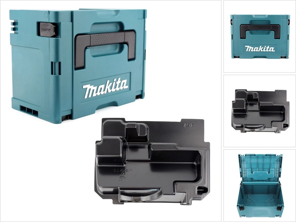 Makita MAKPAC 3 Systemkoffer + Einlage für Makita BSS / DSS Produktbild 