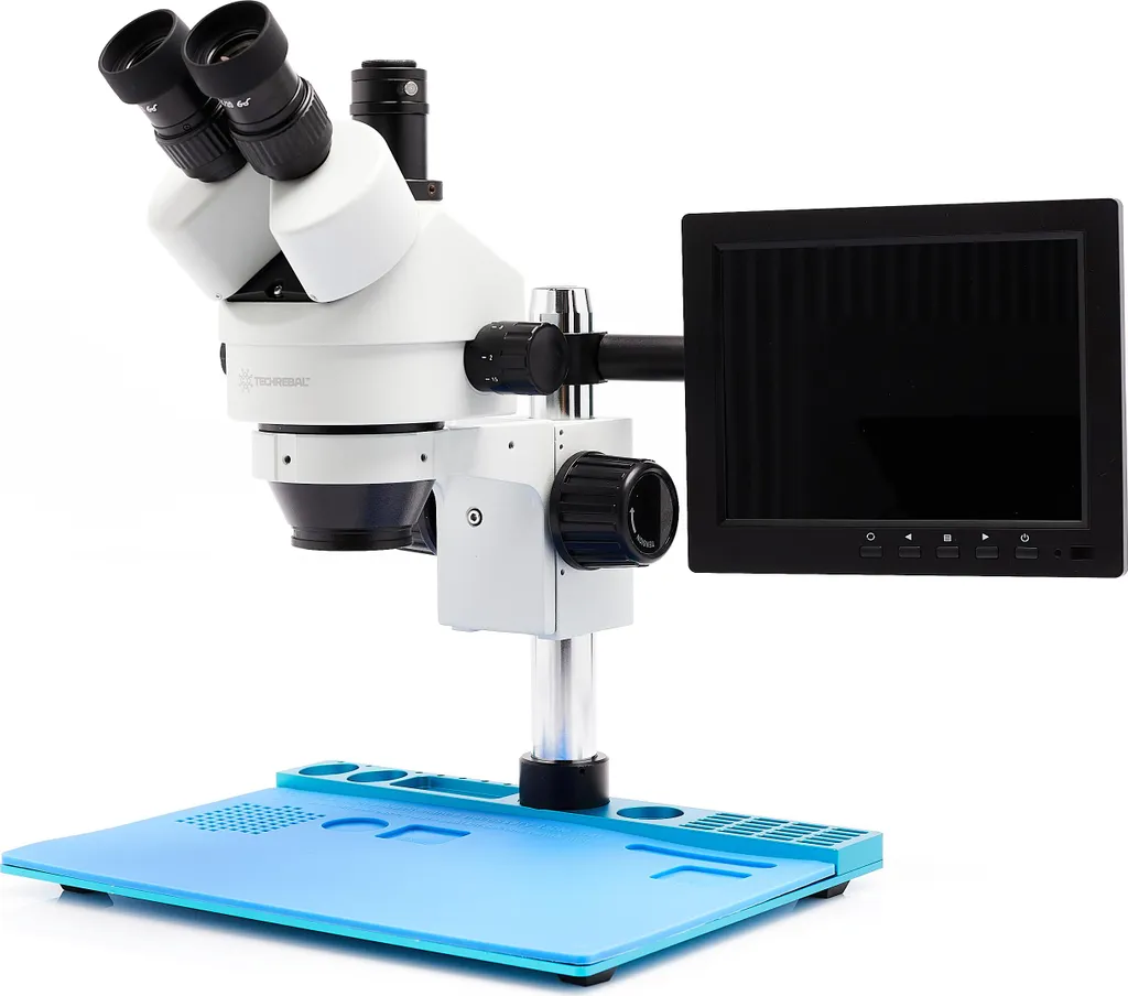 Écran microscope HDMI 8 pouces haute résolution VGA AV pour laboratoire