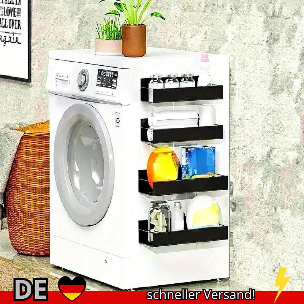 Magnet Regal Küchenregal Kühlschrank Waschmaschine 2er Set