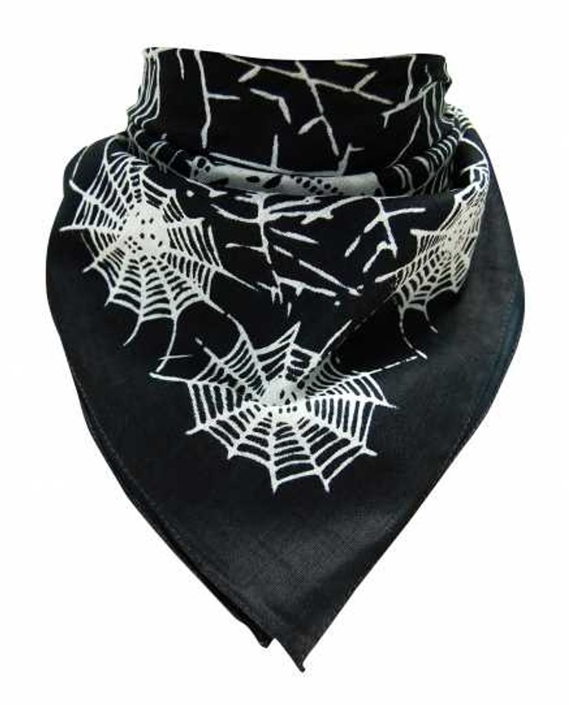 Bikertuch Halstuch Bandana Grufti Spinnen, Bandana Produktbild 