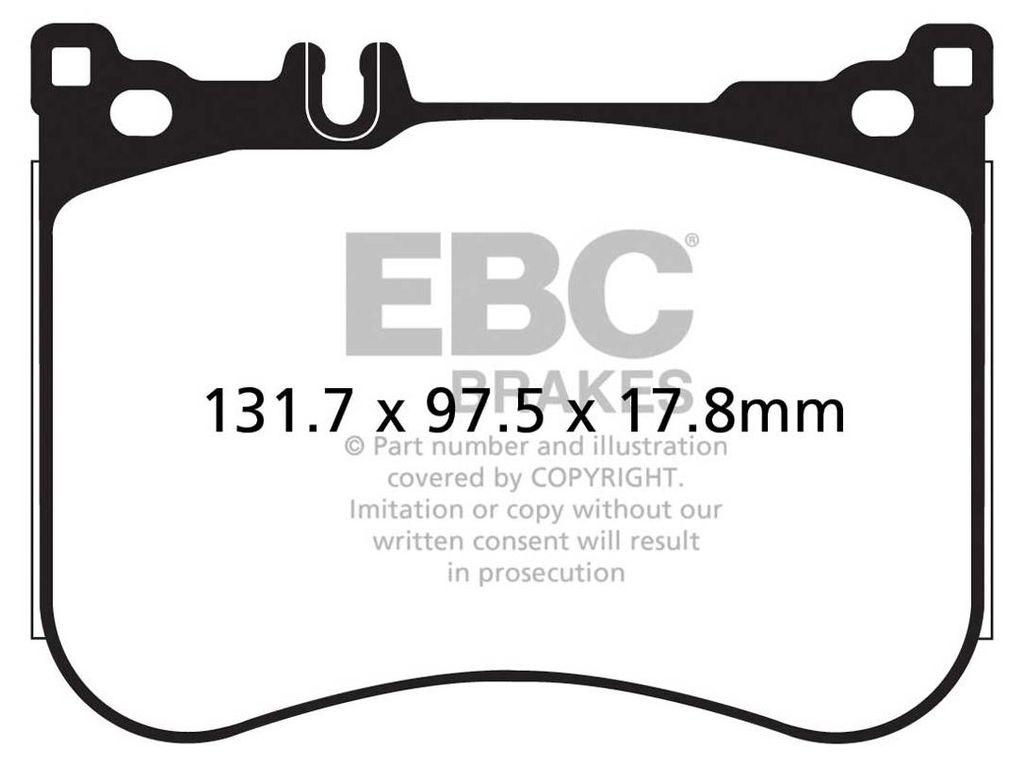 EBC Greenstuff Bremsbeläge vorne EBC118679 für Mercedes-Benz E-Klasse Coupe S-Klasse SL