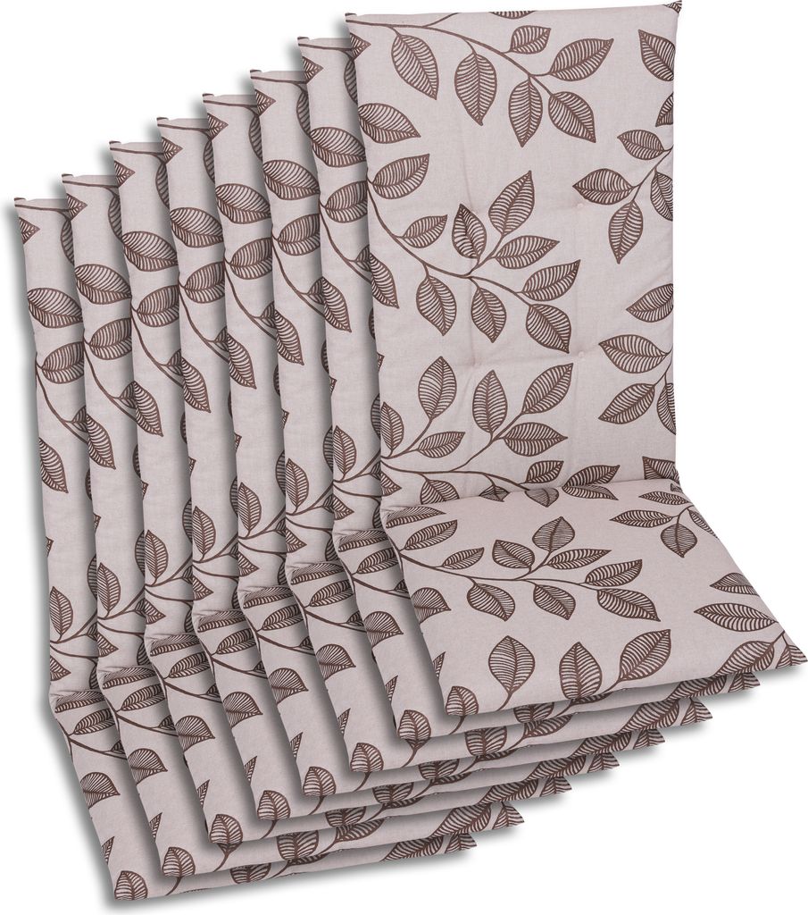 GO-DE Textil, Sesselauflage Hochlehner, 8er Set, Farbe: Produktbild 