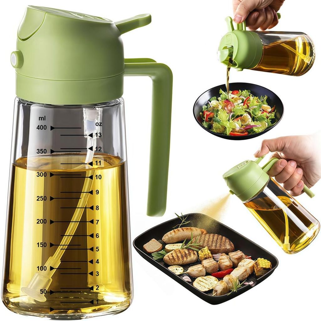 Ölsprüher mit Skala 500ML, 2-in-1-Mehrzweck, Produktbild 