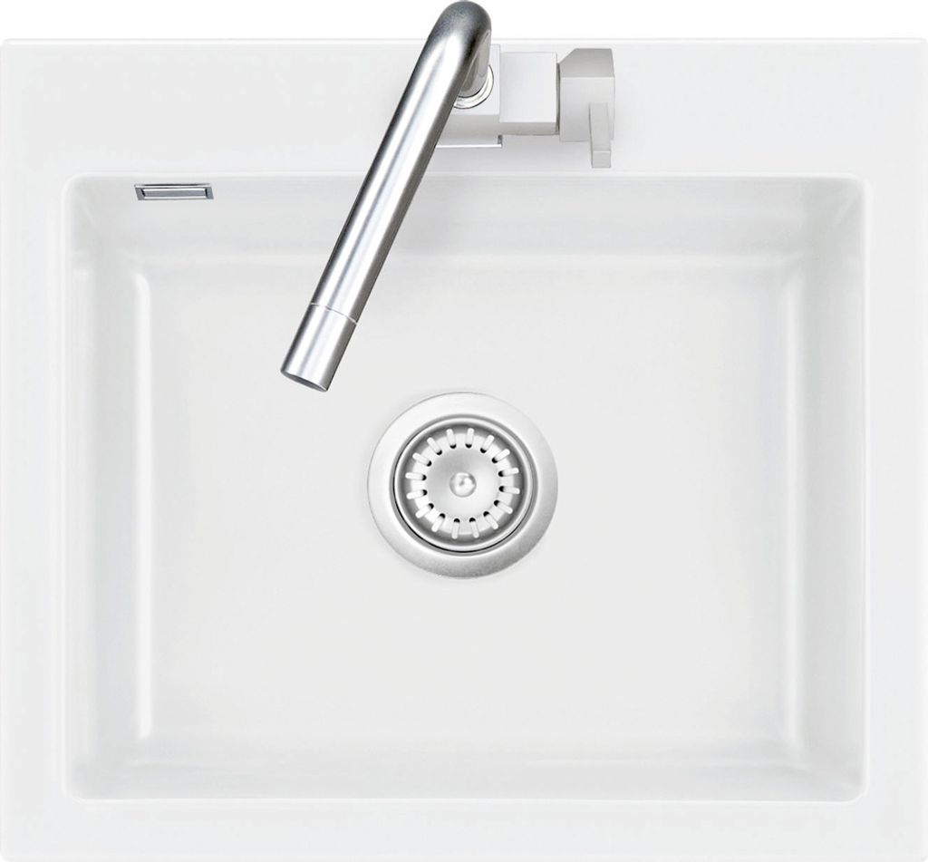 Flächenbündige Spüle MERA 57 F in Grönland mit Handbetätigung