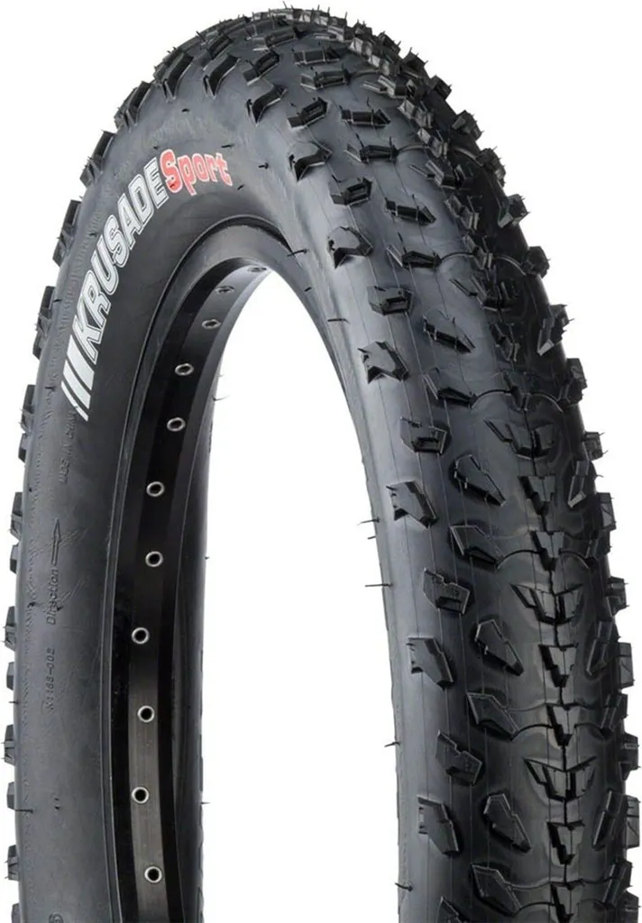 Pneu 20x4.00 Argent Kenda Krusade : Idéal pour Fat Bike Electrique Pliant