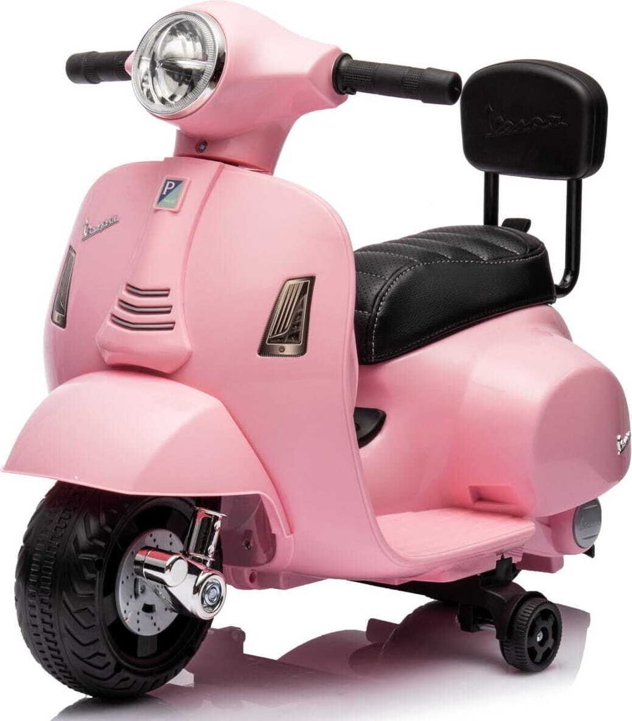 Vespa Elektroroller ab 18m Elektrofahrzeug Kinderfahrzeug Scooter mit Rückenlehne rosa