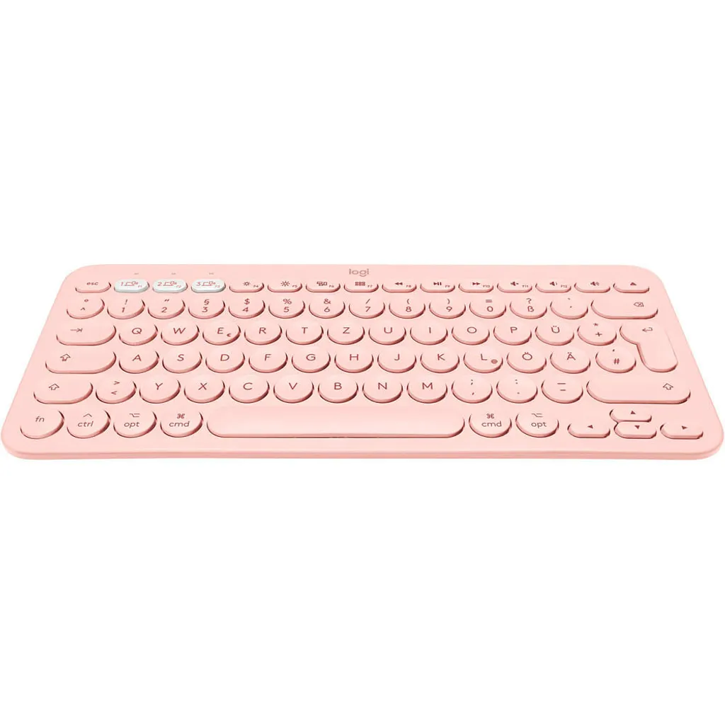 Clavier nomade Logitech K380 rose Mac pour le télétravail et l'université - 9