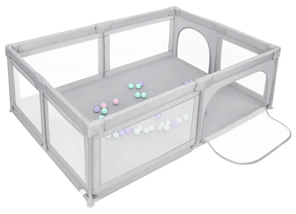 Parc bébé sécurité rose pour maison et jardin - Espace de jeux 3m²
