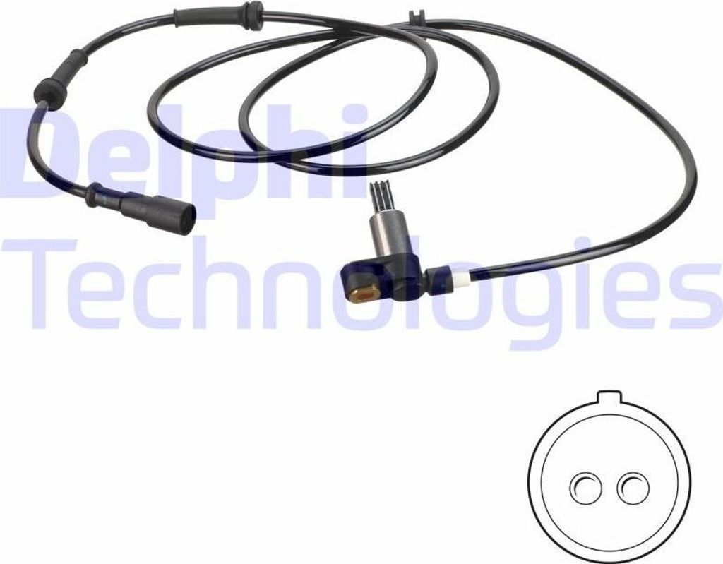 DELPHI SS20749 Raddrehzahlsensor OE 6000073528 kompatibel mit Thalia, Clio