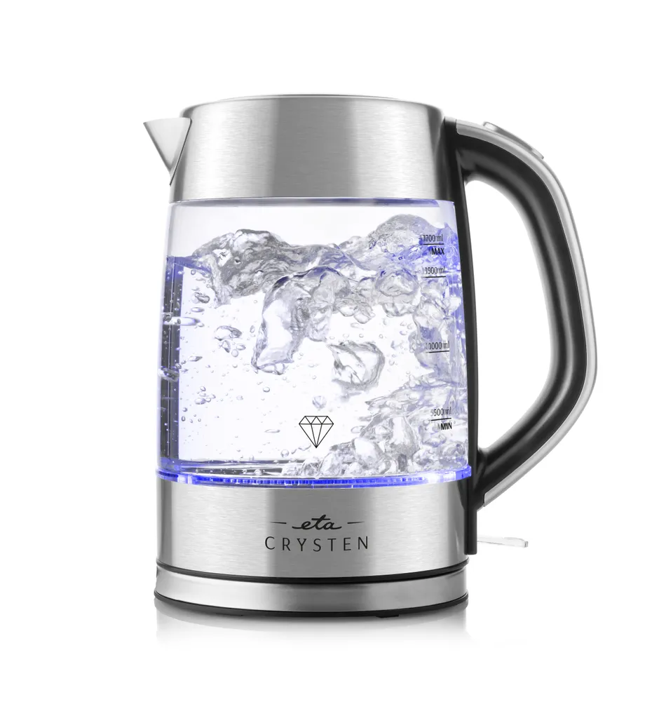 Bouilloire verre sans BPA 1,7 L ETA Crysten : fini le goût de plastique